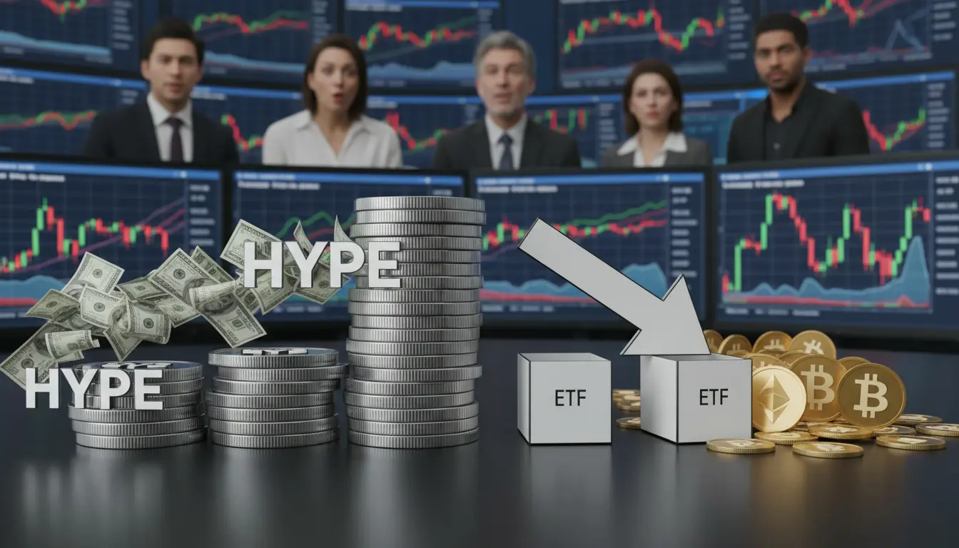 HYPE-fondsen trekken miljoenen aan terwijl beleggers Bitcoin- en Ether-ETF’s massaal de rug toekeren